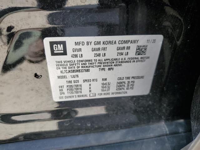2021 CHEVROLET TRAX LS KL7CJKSB5MB337680