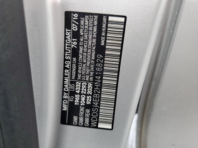 2017 MERCEDES-BENZ CLA 250 - WDDSJ4EB2HN418829