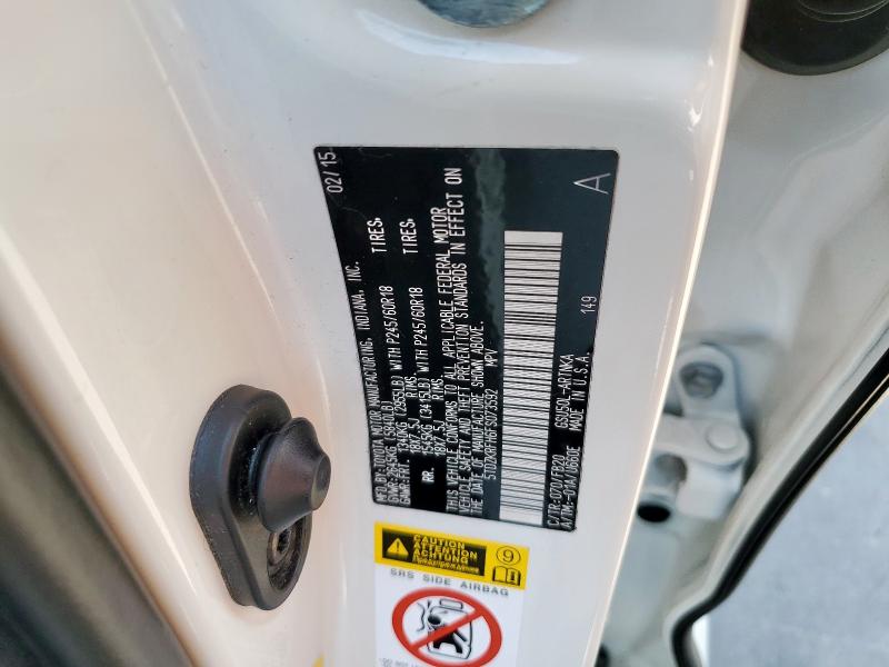 2015 TOYOTA HIGHLANDER - 5TDZKRFH6FS073592