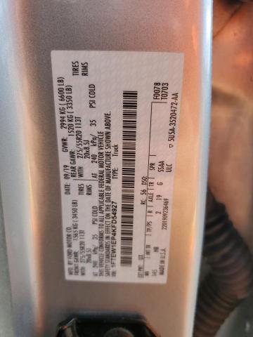 2019 FORD F150 SUPER 1FTEW1EP4KFD54927
