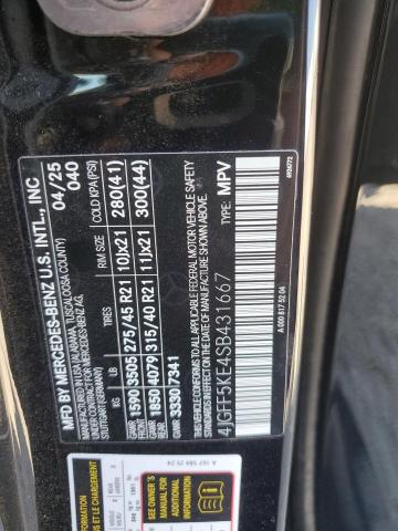 2025 MERCEDES-BENZ GLS 450 4M 4JGFF5KE4SB431667