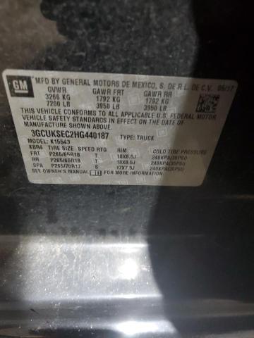 2017 CHEVROLET SILVERADO - 3GCUKSEC2HG440187