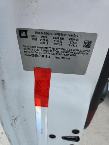 2016 CHEVROLET IMPALA LIM 2G1WD5E36G1101212