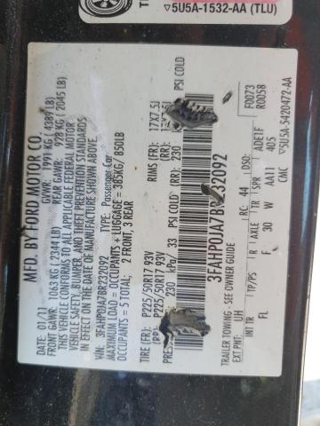 2011 FORD FUSION SEL - 3FAHP0JA7BR232092