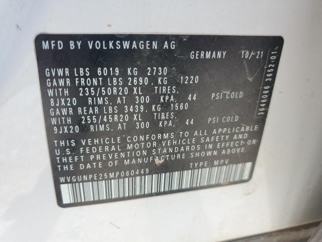 2021 VOLKSWAGEN ID.4 PRO S WVGUNPE25MP060449
