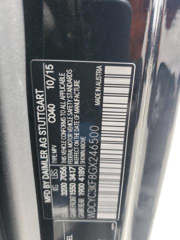 2016 MERCEDES-BENZ G 550 WDCYC3KF8GX246500