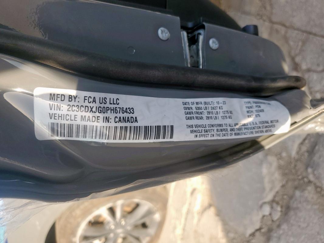 2023 DODGE CHARGER SX 2C3CDXJG0PH676433