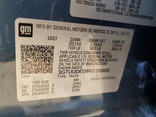 2024 GMC SIERRA K15 3GTUUDED9RG159925