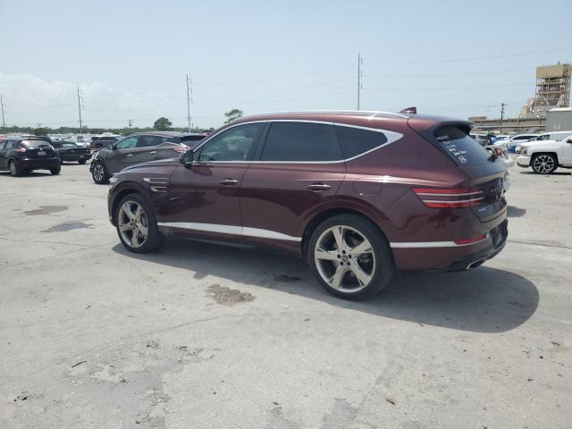 GENESIS GV80 BASE 2021 burgundy  gas KMUHCESC0MU037303 photo #3
