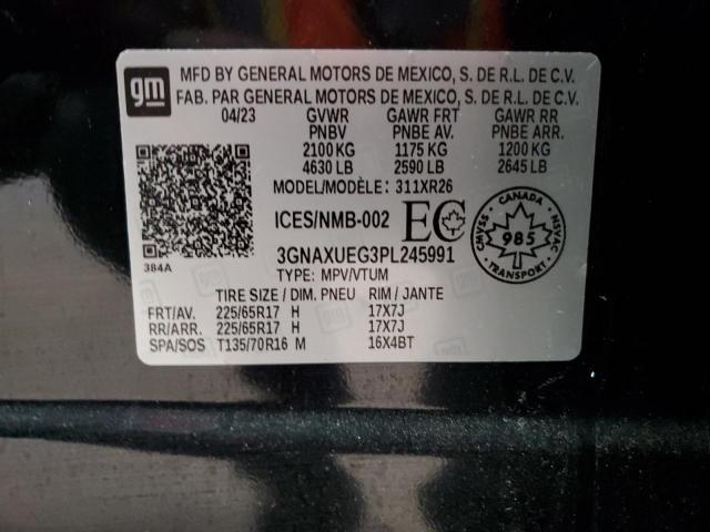 2023 CHEVROLET EQUINOX LT 3GNAXUEG3PL245991