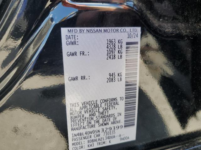 2025 NISSAN ALTIMA SV 1N4BL4DV0SN329399