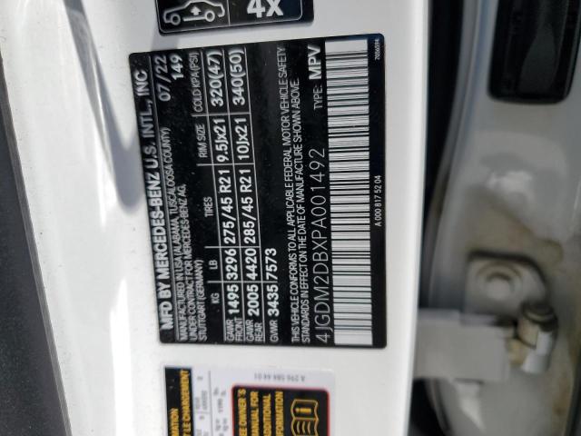 2023 MERCEDES-BENZ EQS SUV 45 4JGDM2DBXPA001492