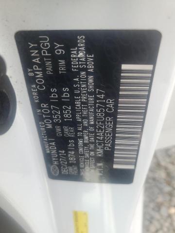 2015 HYUNDAI ACCENT GLS KMHCT4AE2FU857147