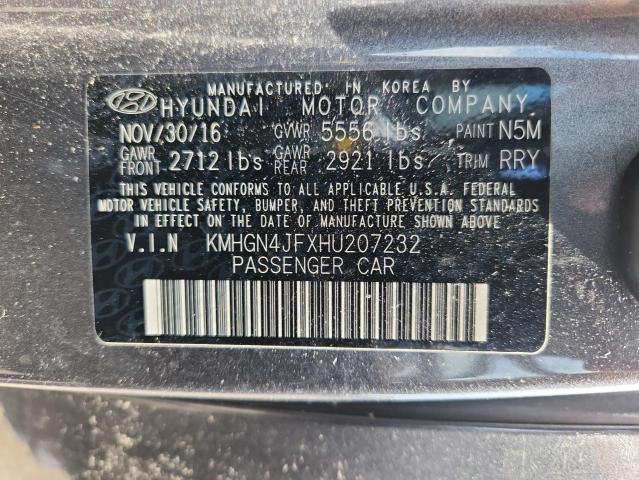 2017 GENESIS G80 ULTIMA KMHGN4JFXHU207232