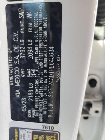 2023 KIA FORTE LX 3KPF24AD1PE643634