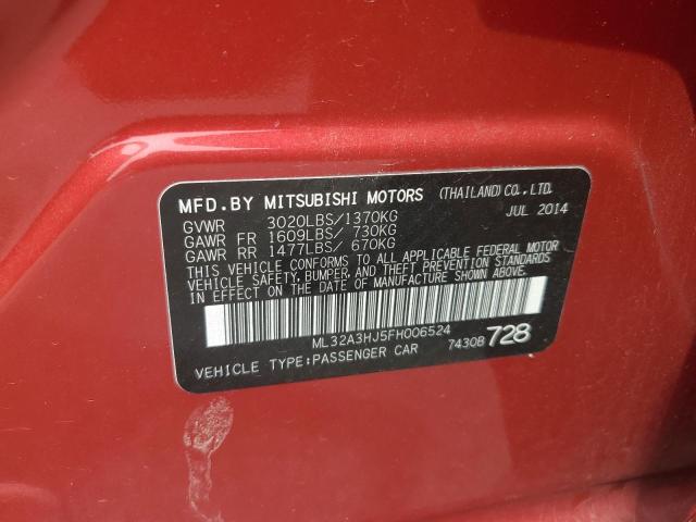 2015 MITSUBISHI MIRAGE DE ML32A3HJ5FH006524
