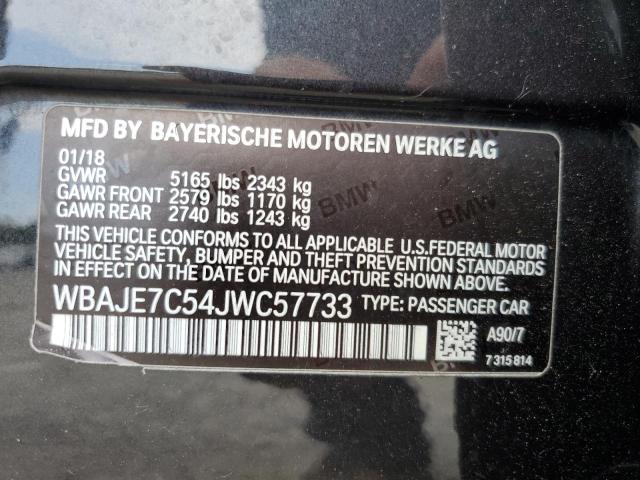 2018 BMW 540 XI WBAJE7C54JWC57733