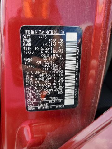 2015 NISSAN JUKE S JN8AF5MR6FT511300