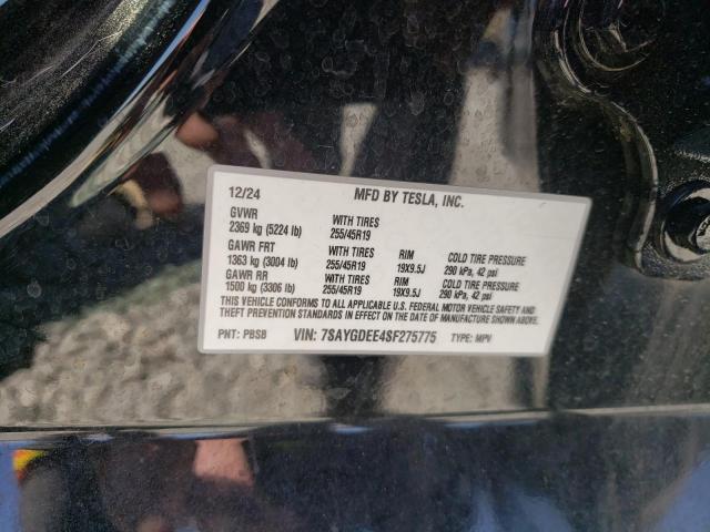 2025 TESLA MODEL Y - 7SAYGDEE4SF275775