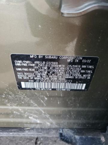 2022 SUBARU FORESTER L JF2SKANC6NH459622