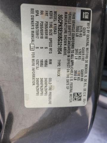 2011 CHEVROLET SILVERADO - 3GCPKSE36BG321854