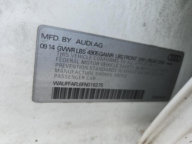 2015 AUDI A4 PREMIUM WAUFFAFL6FN016275