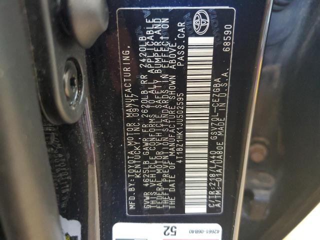 2018 TOYOTA CAMRY XSE 4T1BZ1HK1JU502595