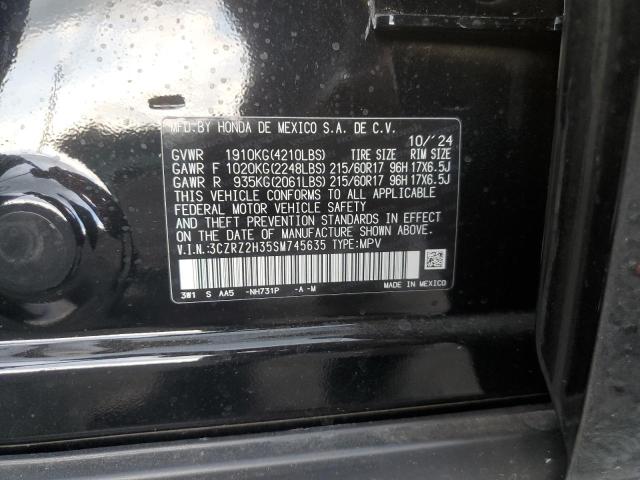2025 HONDA HR-V LX 3CZRZ2H35SM745635