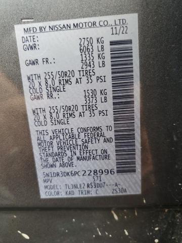2023 NISSAN PATHFINDER 5N1DR3DK6PC228996