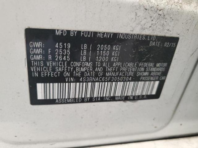 2015 SUBARU LEGACY 2.5 4S3BNAC65F3050304