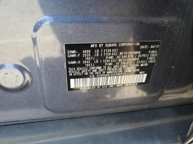 2017 SUBARU OUTBACK 2. - 4S4BSANC5H3386514
