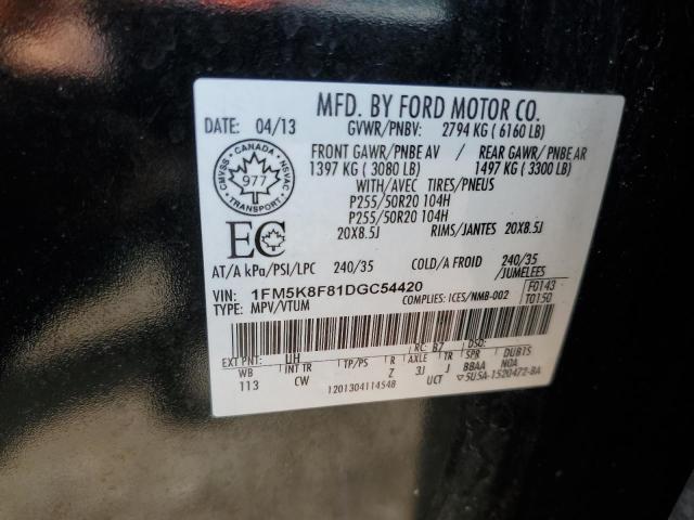 2013 FORD EXPLORER L - 1FM5K8F81DGC54420