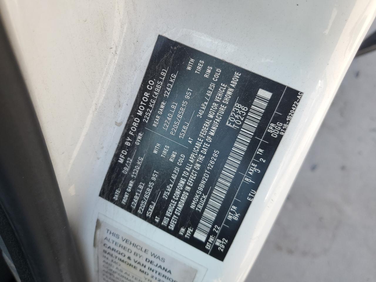 FORD TRANSIT CONNECT XLT