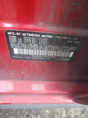 2021 MITSUBISHI MIRAGE ES ML32AUHJ1MH001999