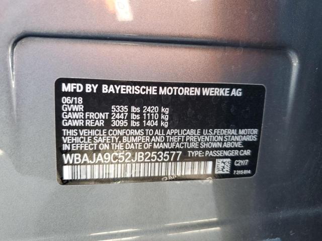 2018 BMW 530E WBAJA9C52JB253577