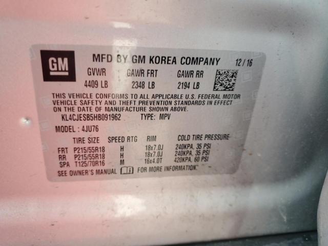 2017 BUICK ENCORE PRE - KL4CJESB5HB091962