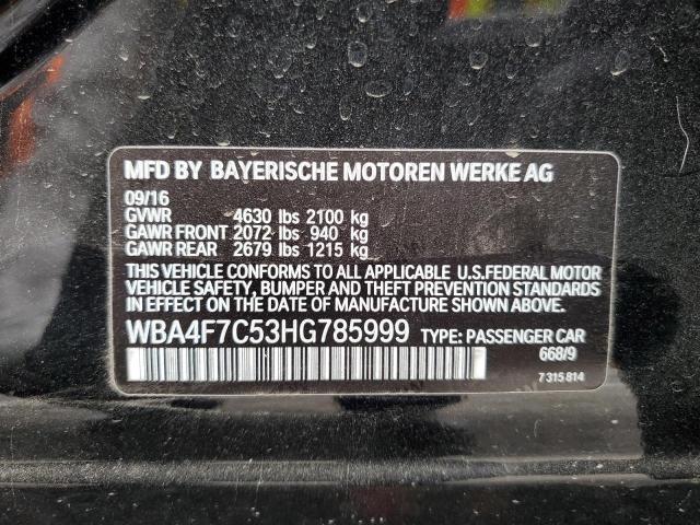 2017 BMW 430I GRAN WBA4F7C53HG785999