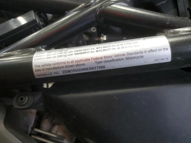 2014 DUCATI MONSTER 69 ZDM1RADN8EB077060