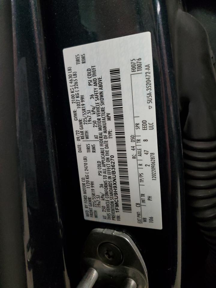 Lot #3315961256 2022 FORD ESCAPE SEL