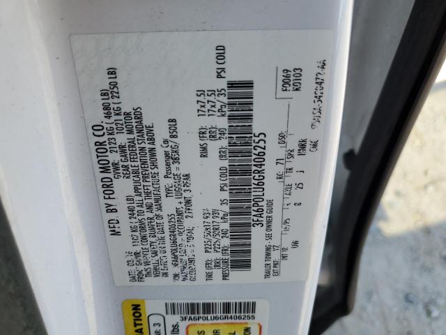 2016 FORD FUSION SE - 3FA6P0LU6GR406255