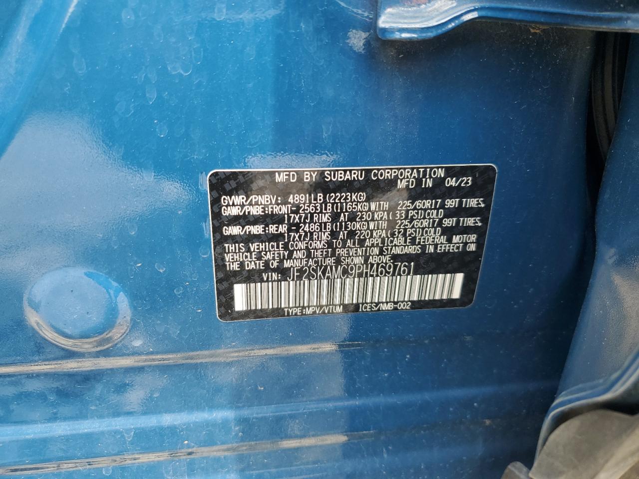 SUBARU FORESTER WILDERNESS