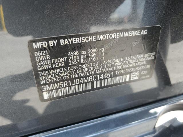 2021 BMW 330I 3MW5R1J04M8C14451