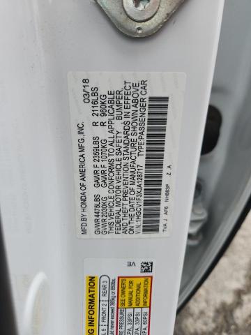 2018 HONDA ACCORD SPO 1HGCV1F3XJA128717