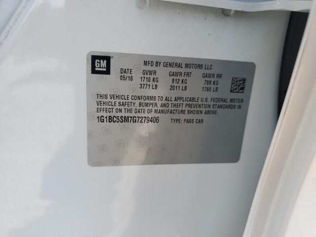 2016 CHEVROLET CRUZE LS - 1G1BC5SM7G7279406