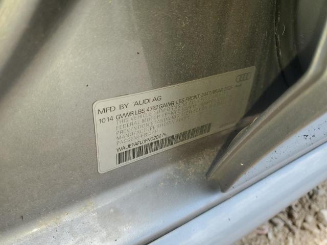 2015 AUDI A4 PREMIUM WAUEFAFL0FN020575