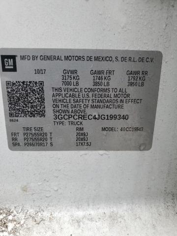 2018 CHEVROLET SILVERADO 3GCPCREC4JG199340