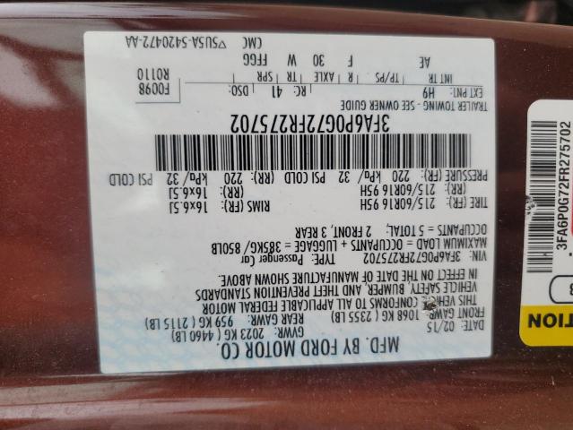 2015 FORD FUSION S 3FA6P0G72FR275702