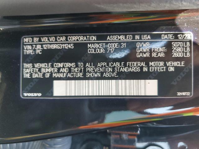 2024 VOLVO S60 PLUS 7JRL12TH9RG311245