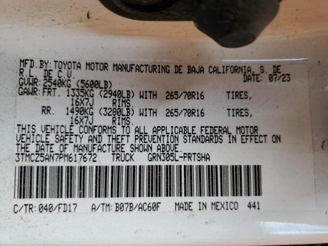 2023 TOYOTA TACOMA DOU - 3TMCZ5AN7PM617672