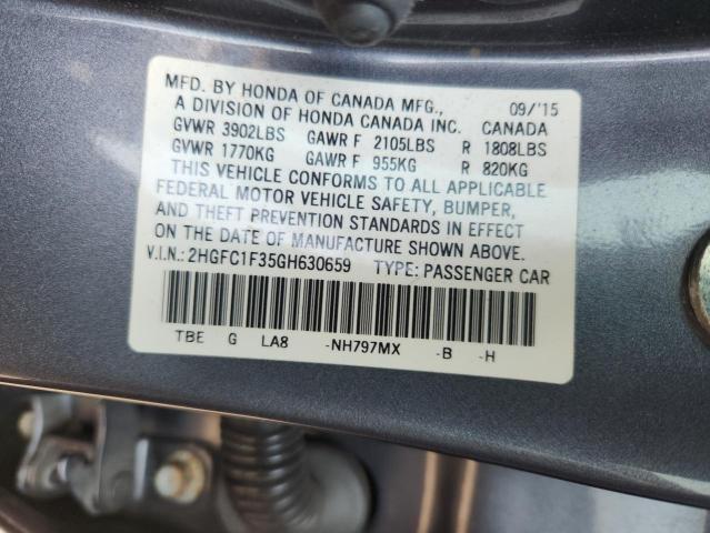 2016 HONDA CIVIC EX 2HGFC1F35GH630659